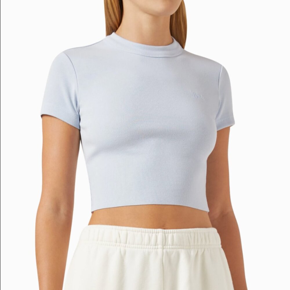 Kith Women's MULBERRY TEE II - Size Small, Light Blue